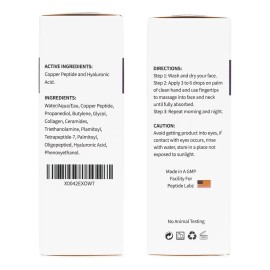 Péptido De Cobre Ghk - Cu 12% Suero Para La Cara - Antiarrug