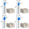 1/4 Inch Shank 90 Degree V Groove Router Bit Double
