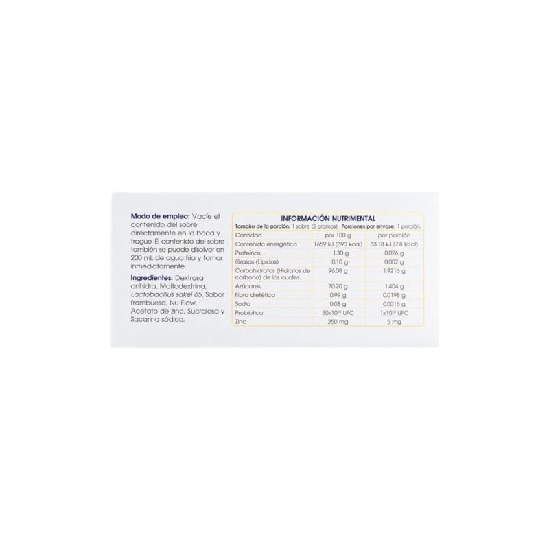 PANALAB Lactokey Suplemento Zinc Y Probióticos Caja 30 Sobres De