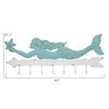 Creative Co-Op Aqua & White Metal Mermaid Wall Décor with