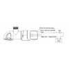 Boat Bilge Pump, Boat DC12V 360° Rotary Bilge Pump 1100GPH