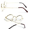 Berkut Date Glasses, Lightweight, Fatigue Resistant, Eye-friendly Lenses, gold/clear