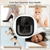 FOFOJÔY Collapsible Foot Spa Bath with Heat and Massage Roller,