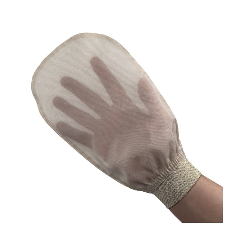 Feel Fine 100% Natural Silk Exfoliating Gloves and Gloves Set