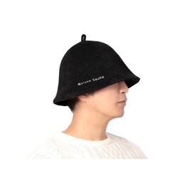 Maison Sauna Hat, Prevents Hair Damaging, Towel Fabric, Easy to Wash Men's, Women's, Sauna Goods, Stylish, Black