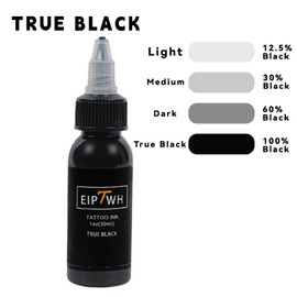 EIPTWH True Black Ink for Artist,1 lf oz 30ml Vegan Friendly Ink Color for Lining&Shading