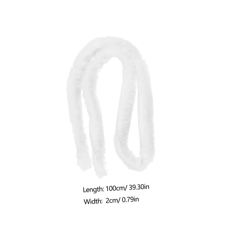 TEHAUX Faux Fur Ribbon Trim Plush Faux Fur DIY Accessory