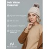 Neverless® Women's Bobble Hat with Fleece Lining Bobble Hat Knitted