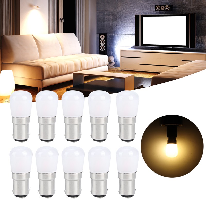 10Pcs 1.5W LED Candle Light Bulb Lamp Repalacement Parts Aceessories