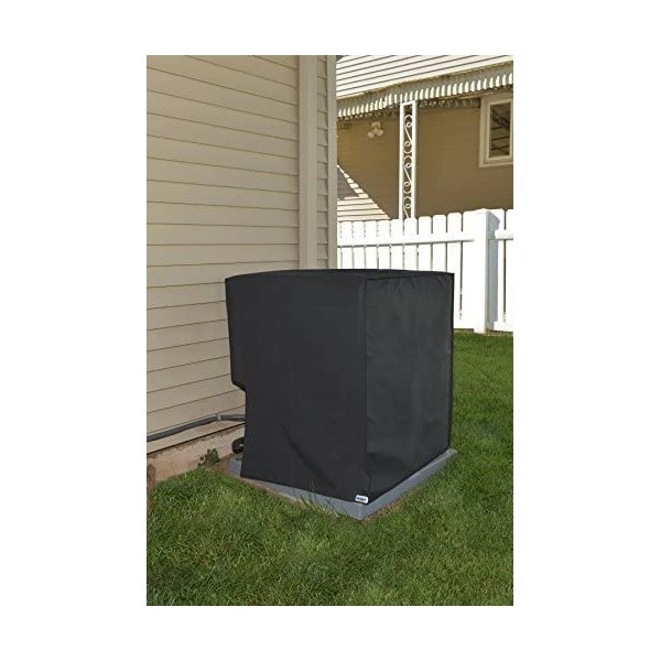 Comp Bind Technology Waterproof Cover Compatible with Air Conditioning System Unit Lennox Merit Model 13ACX-030, Black Nylon Cover Dimensions 24.5''W x 24.5''D x 29.5''H