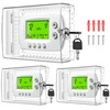 TRJ 3 PCS Large Thermostat Lock Box with Key, Clear