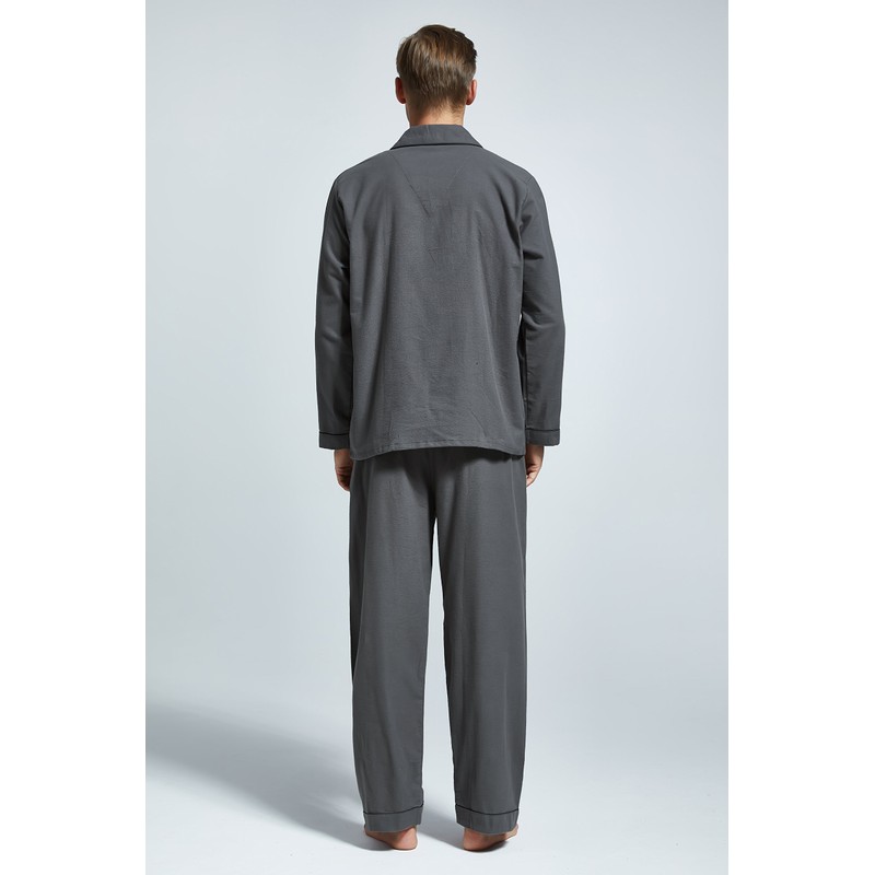 TONY AND CANDICE Men’s Flannel Pajama Set, 100% Cotton Long