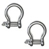 Stainless Steel 316 Forged Bow Shackle (2 Pieces 1/2" 12mm Forged Bow Shackles)