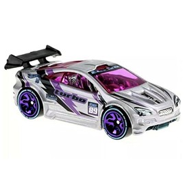 Hot Wheels id Vehicle, 1:64 Scale Asphalt Assault Vehicle with Embedded NFC Chip, Turbo Collection, Physical and Digital Play for Ages 8 Years and Older