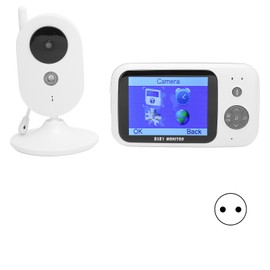 Baby Camera with 3.2in LCD Monitor 2 Way Audio Night Vision Temperature Monitoring Music Playback for The Elderly Kids EU Plug