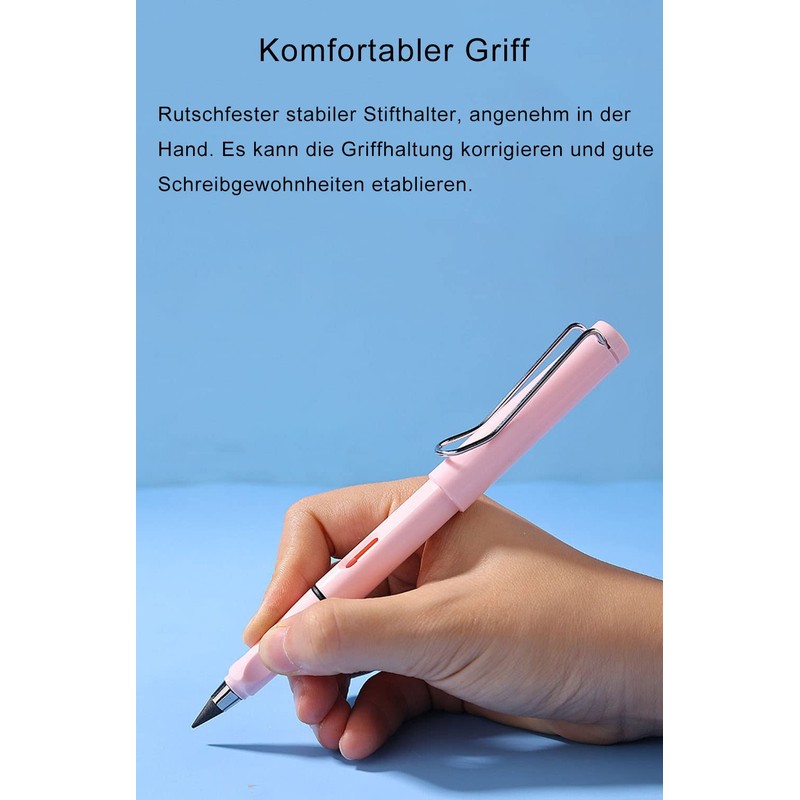 Qikaara Pack of 6 Inkless Pencils, Eternal Pencil, Durable Magic