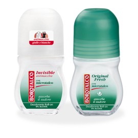 Borotalco: Deo Roll On Alcohol-Free Deodorant Original 50 ml (1.69 fl.oz) Pack of 2 [ Italian Import ]