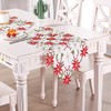 Christmas Table Runner, Embroidered Table Runners Luxury Poinsettia Holly Table