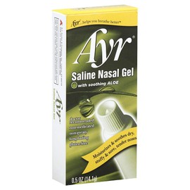 Ayr Saline Nasal Gel with Soothing Aloe 0.5 oz (Quantity of 6) by Ayr