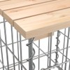 vidaXL Garden Bench Natural Wood Pine Wood Large Durable Garden