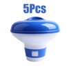 4 Pack Floating Pool Chlorine Tablet Dispensers with Adjustable Flow