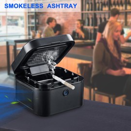 SHD Multifunctional Smokeless Ashtray,USB Rechargeable HEPA Filter Ashtray, Smoke Eaters for Home Room Office Car Indoor Outdoor