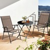 Tangkula Set of 2 Outdoor Patio Chair Space Saving Stackable