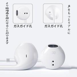 ALLVD Level 4 Earphones, Wired Earphones, 0.1 inch (3.5 mm) Jack with Microphone, Noise Canceling, HIFI Sound Quality, Calls, Clear Calls, Remote Control, Volume Control, Compatible with All 3.5mm