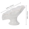 Alipis Ceramic Soap Dish with Drainage, White Soap Holder for