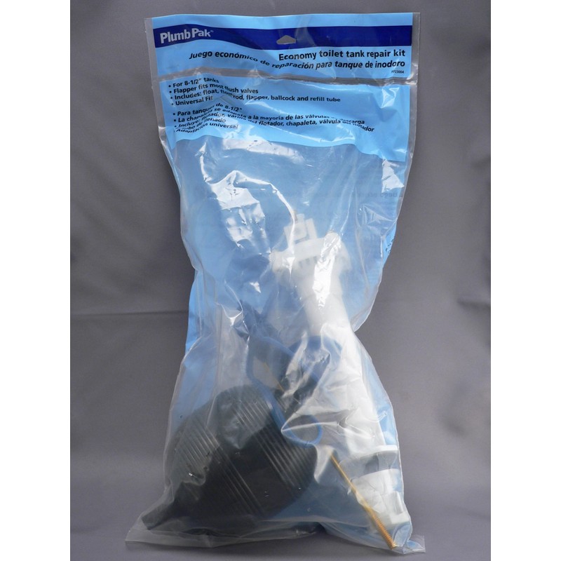 Plumb Pak Complete Toilet Repair Kit Fill Valve, Flapper, Float