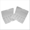 2 x Small 5 Compartment Boxes (Fishing Tackle/Bait/Lure/Accessories Storage)