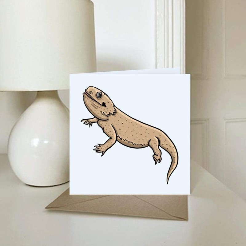 'Bearded Dragon' Blank Greeting Card (GC00035530)
