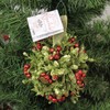 Ganz 5 Inch Mistletoe Kissing Ball Ornament,Red,5" Dia.