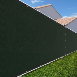 TANG Durable Privacy Screen Fence 98% Privacy Heavy Duty Windscreen for Backyard Chain Link Fence 3 Years Warranty 6’X50’ Green