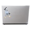 2 x 15cm Angry Horse Vinyl Sticker Bike Laptop Car