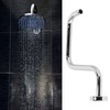 13in S Shape Shower Arm American Stainless Steel Shower Head