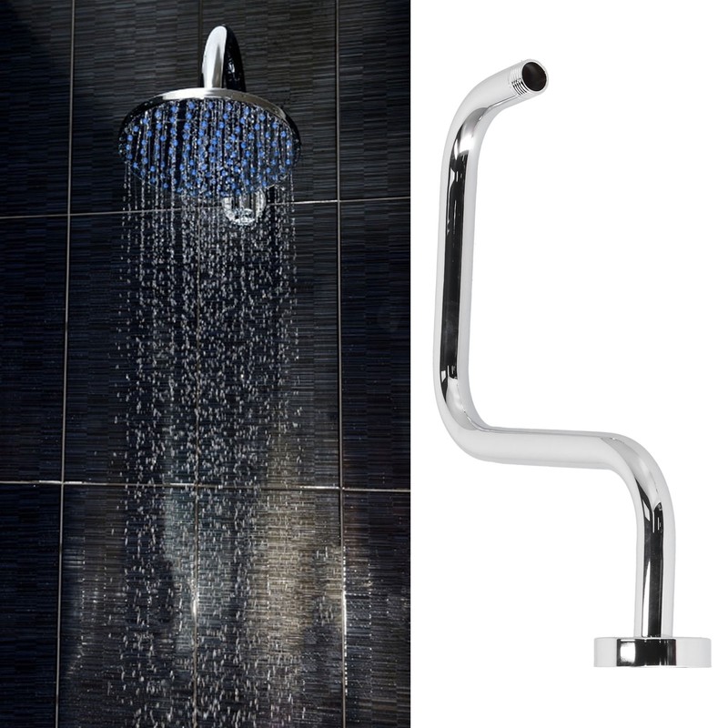 13in S Shape Shower Arm American Stainless Steel Shower Head