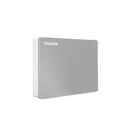 Toshiba Canvio Flex 4TB Portable External Hard Drive USB-C USB 3.0, Silver for PC, Mac, & Tablet - HDTX140XSCCA
