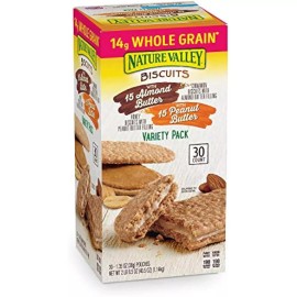Nature Valley Biscuit Variety Pack (30 x 1.35 Oz), 40.5 Ounce, 30 Count (Pack of