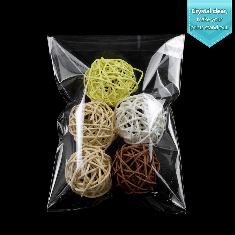 Golden State Art, 100 Pack 6X6 Clear Bags for Mats,