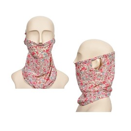 Earloop Multi-Functional Scarf Mask Headwrap - Cooling, Breathable, UV Protection for Outdoors Moisture-Wicking Black 4ea