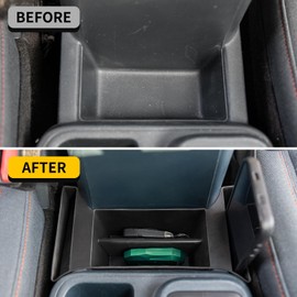 Maxzina Center Console Organizer Compatible with 2022-2025 Ford Maverick Silicone Front Center Console Shifter Storage Tray Gear Shifter Organizer Tray Front Armrest Storage 2024 Maverick Accessories