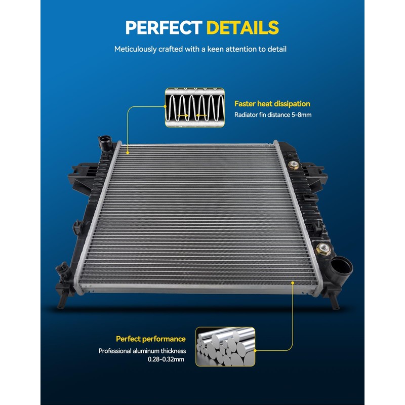 PHILTOP Core Radiator Compatible with 09-19 Corolla 09-10 Vibe 1.8L(USA