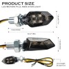 Pack of 4 Motorcycle Indicators 12 V LED with E