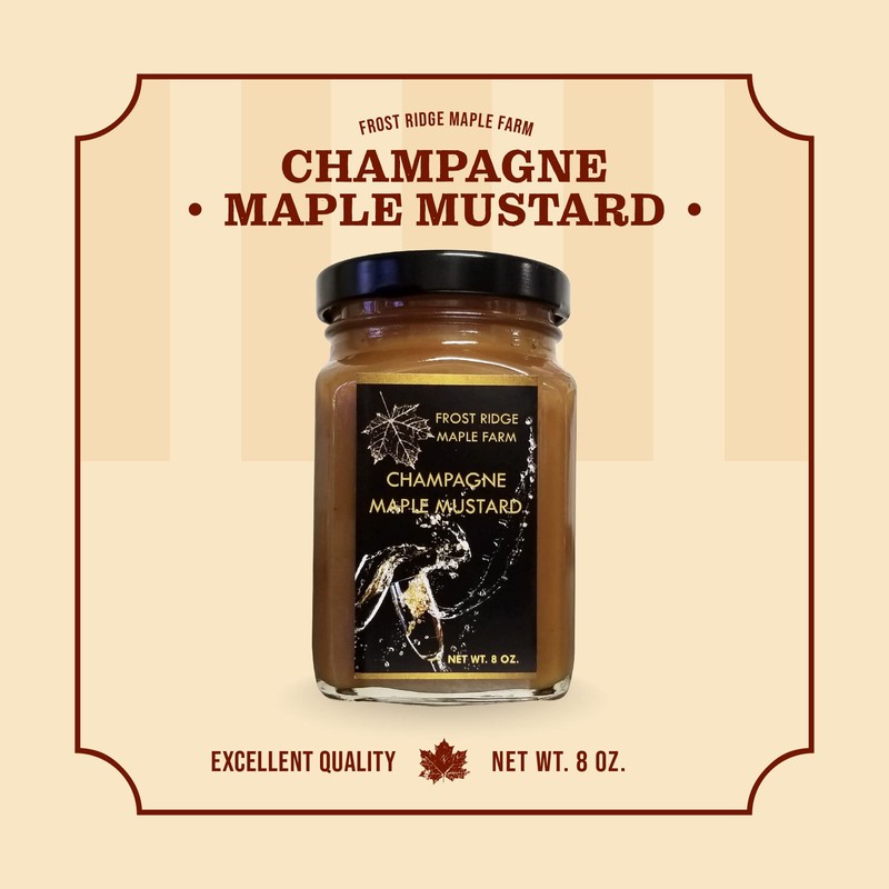 Frost Ridge Maple Farm, Champagne Maple Mustard (8 Ounce)