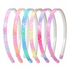Nenjindz Glitter Headband Glittering Headband, Pack of 6 Rainbow Sequins