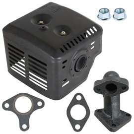 Autoparts Muffler with Gaskets Replacement for Honda GX240 8HP GX270 9HP Engine Motor