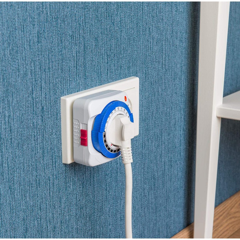 revolt Mechanical Timer: Timer with 24 Hour Timer, Switching Every