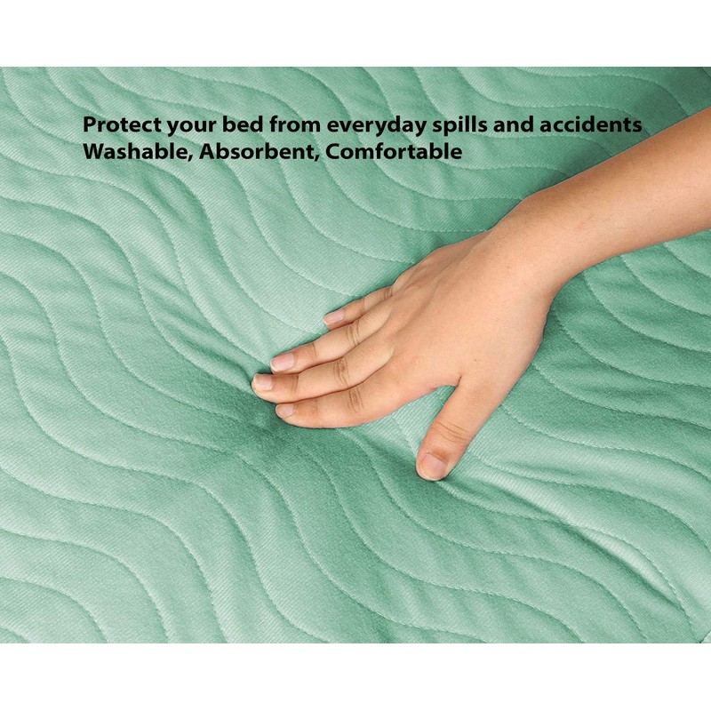 Deluxe Washable and Absorbent Reusable, Double-size Bed, Incontinence Pad/Waterproof Mattress