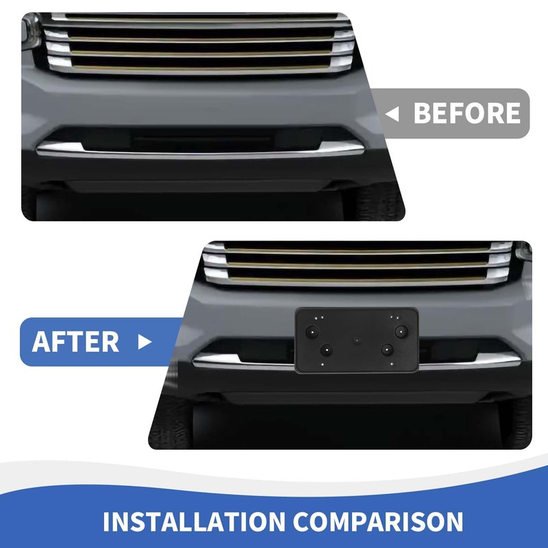 RAZPOY Front License Plate Bracket Holder Mount Frame Compatible with